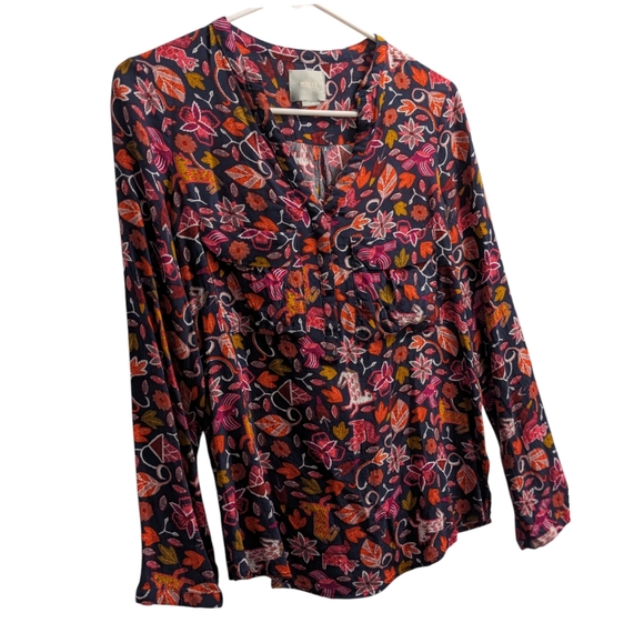 Maeve Tops - Maeve Floral Abstract Blouse 8